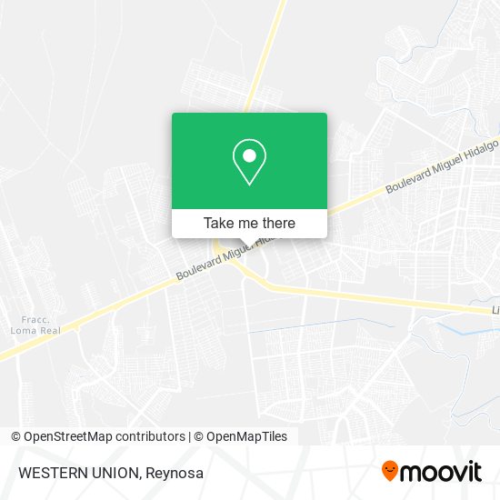 WESTERN UNION map