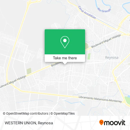 WESTERN UNION map
