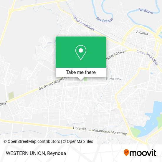 WESTERN UNION map