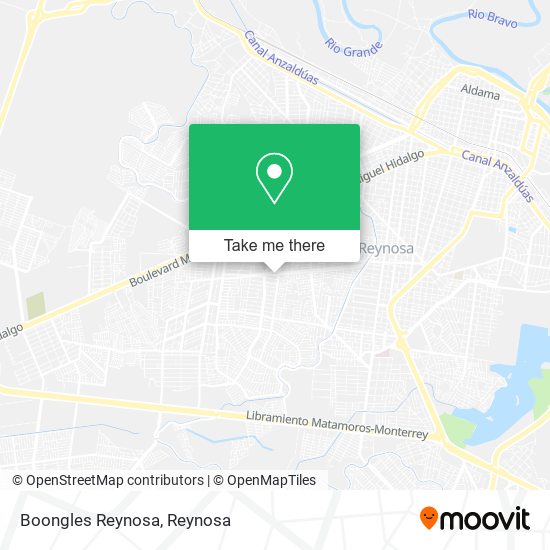 Mapa de Boongles Reynosa