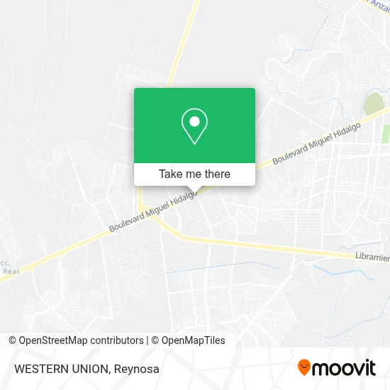 WESTERN UNION map