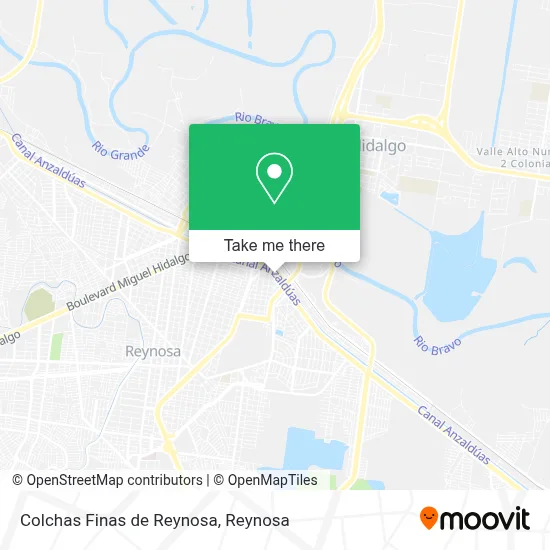 Colchas Finas de Reynosa map