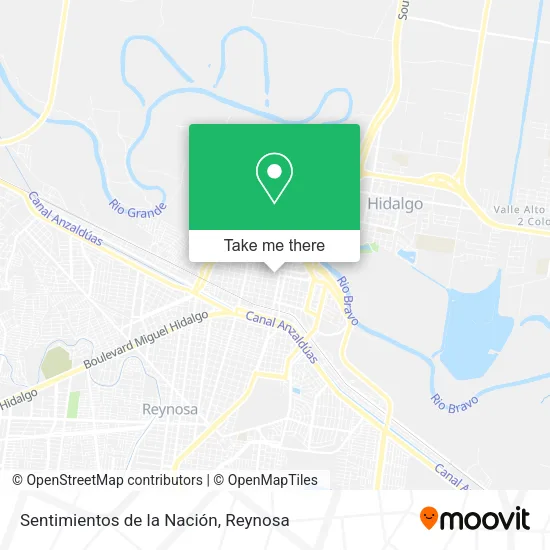 Sentimientos de la Nación map