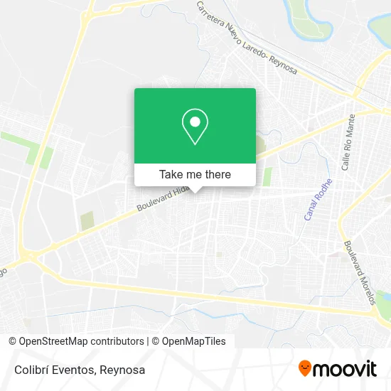 Colibrí Eventos map
