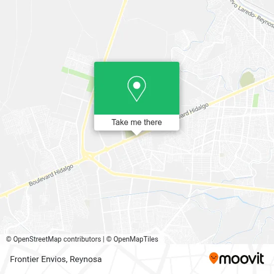 Frontier Envios map