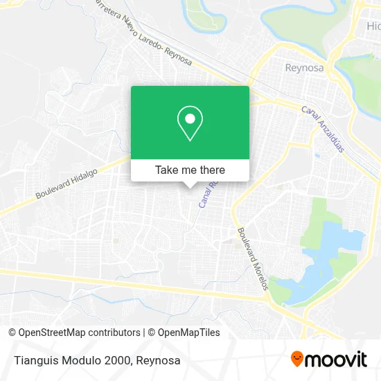 Tianguis Modulo 2000 map