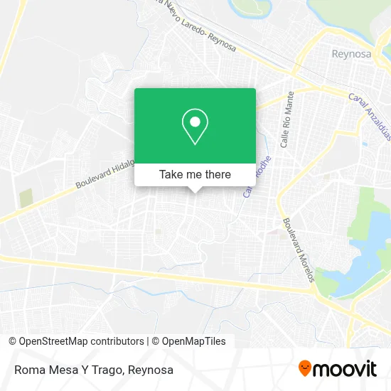 Roma Mesa Y Trago map