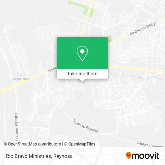 Río Bravo Ministries map