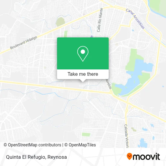 Quinta El Refugio map