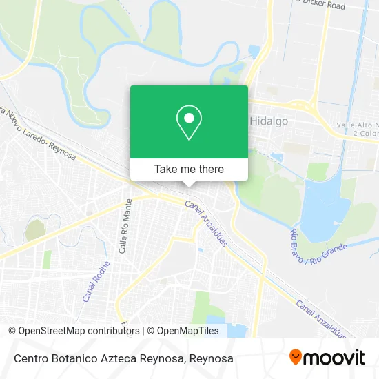 Centro Botanico Azteca Reynosa map