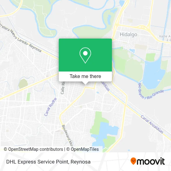 DHL Express Service Point map