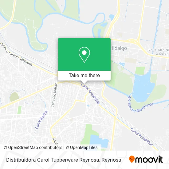 Distribuidora Garol Tupperware Reynosa map
