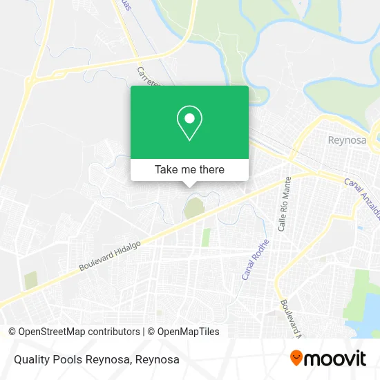 Quality Pools Reynosa map