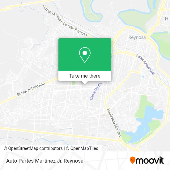 Auto Partes Martinez Jr map