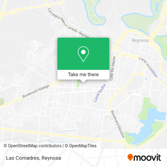 Las Comadres map