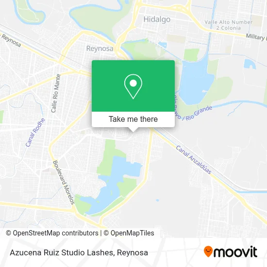 Azucena Ruiz Studio Lashes map