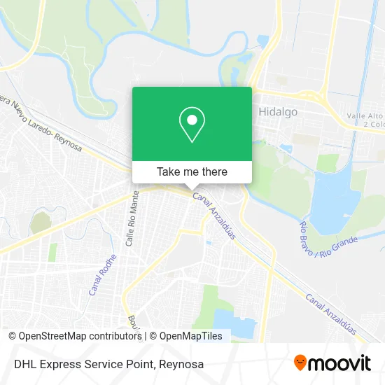 DHL Express Service Point map