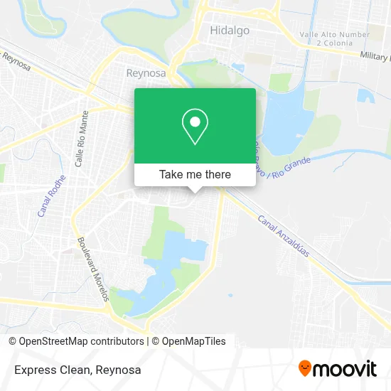 Express Clean map