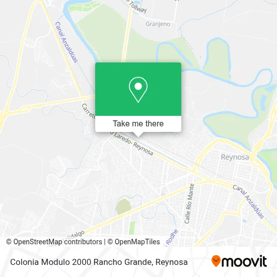 Colonia Modulo 2000 Rancho Grande map