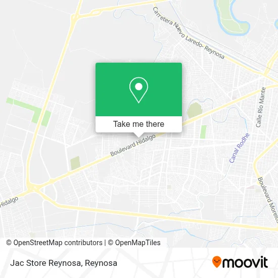 Jac Store Reynosa map