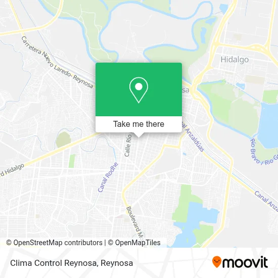 Clima Control Reynosa map