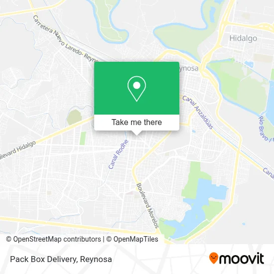 Pack Box Delivery map