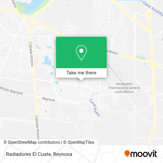 Radiadores El Cuate map