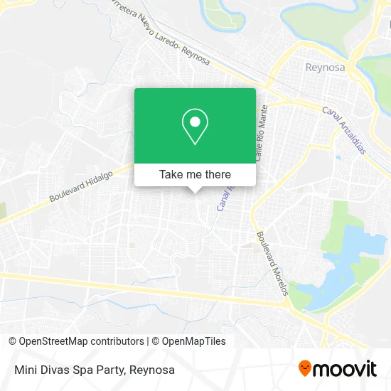 Mini Divas Spa Party map