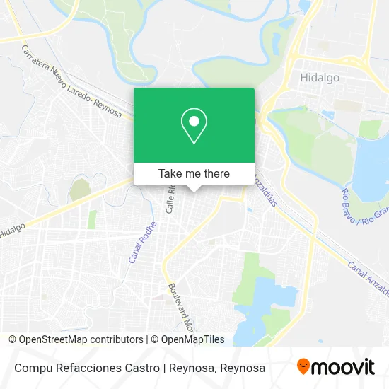 Compu Refacciones Castro | Reynosa map