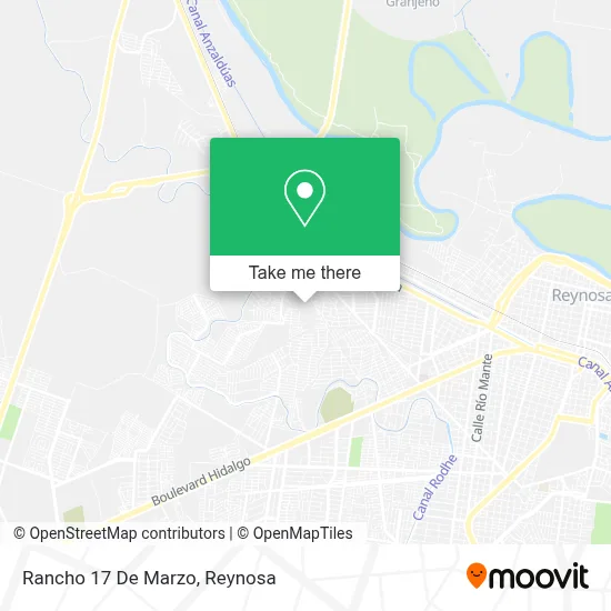 Rancho 17 De Marzo map