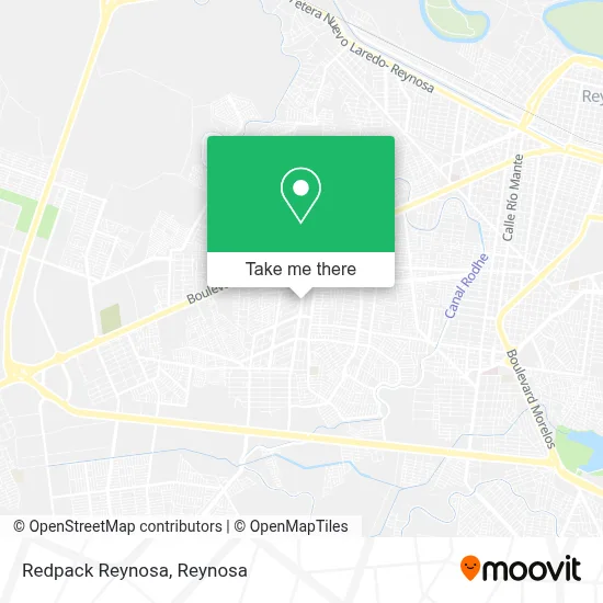 Redpack Reynosa map