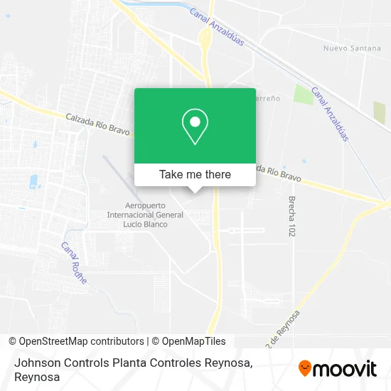 Johnson Controls Planta Controles Reynosa map