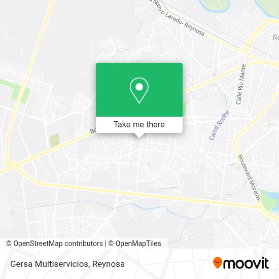 Gersa Multiservicios map