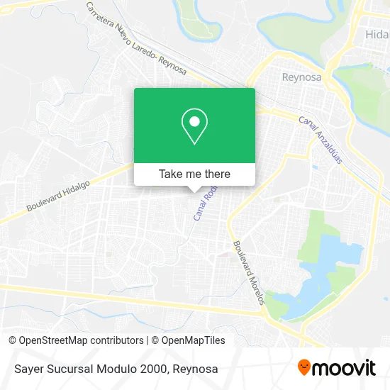Sayer Sucursal Modulo 2000 map