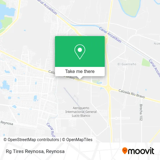 Rg Tires Reynosa map
