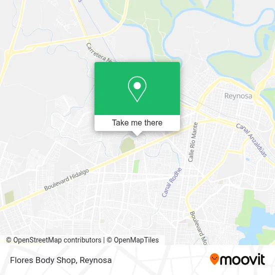 Flores Body Shop map