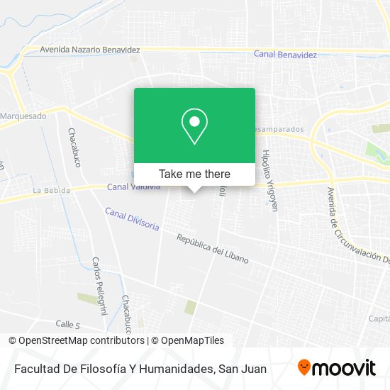 Mapa de Facultad De Filosofía Y Humanidades