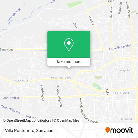 Villa Pontoriero map