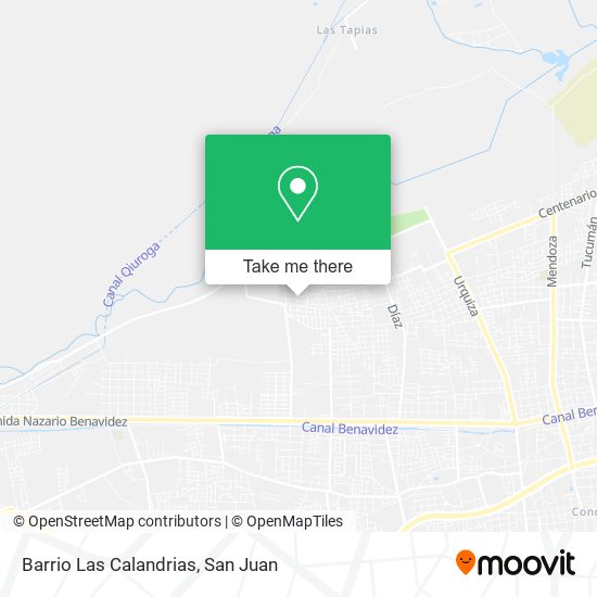 Barrio Las Calandrias map