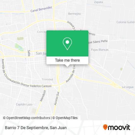 Barrio 7 De Septiembre map