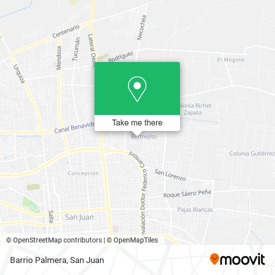 Mapa de Barrio Palmera