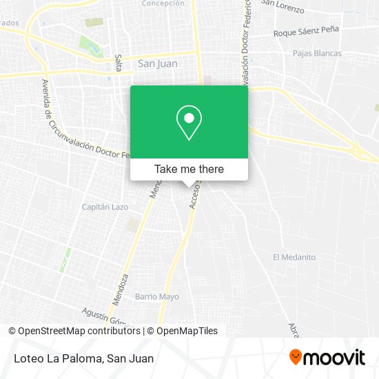 Loteo La Paloma map