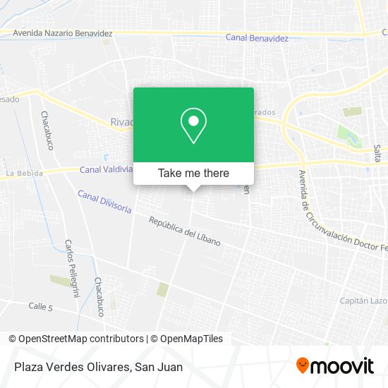 Mapa de Plaza Verdes Olivares