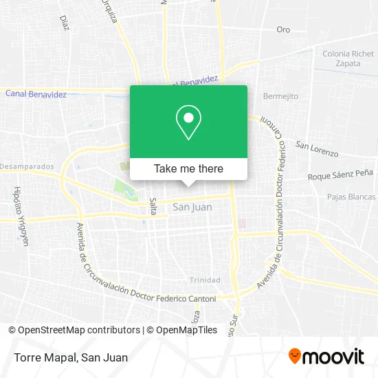 Mapa de Torre Mapal