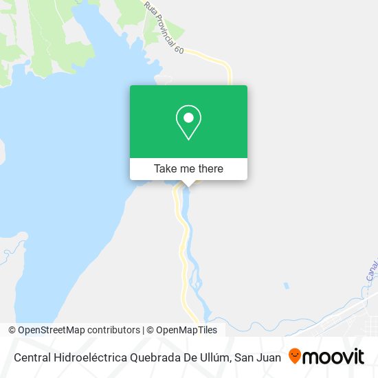 Central Hidroeléctrica Quebrada De Ullúm map