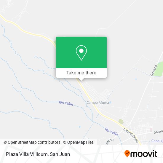 Plaza Villa Villicum map