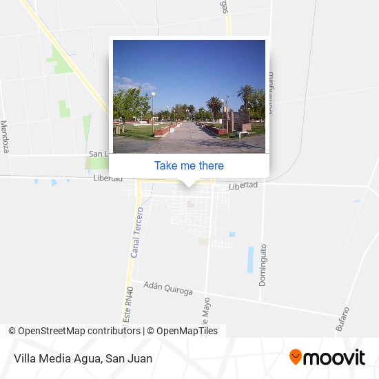 Mapa de Villa Media Agua