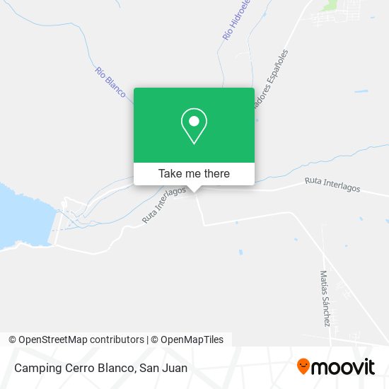 Mapa de Camping Cerro Blanco
