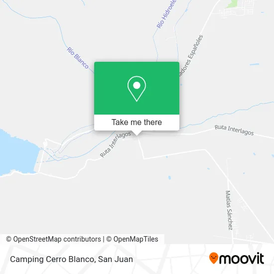 Camping Cerro Blanco map