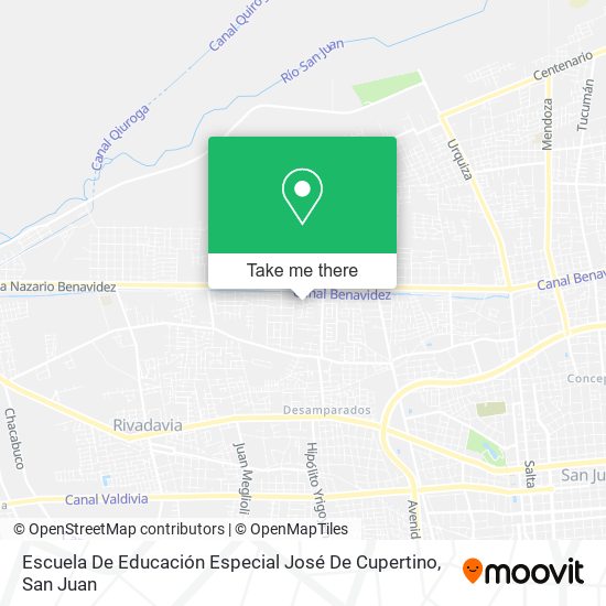 Escuela De Educación Especial José De Cupertino map